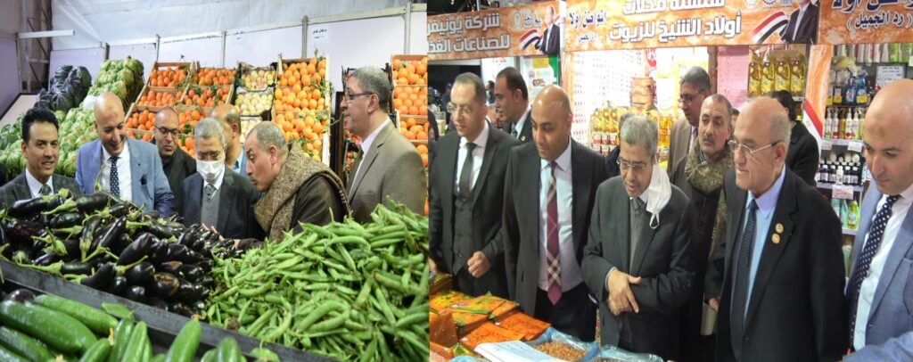 إبراهيم العربي يتفقد معرض مدينة نصر..ويشيد بتوافر وتنوع السلع والتنظيم الجيد   