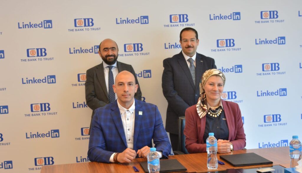 البنك التجاري الدولى-مصر CIB يوقع مذكرة تفاهم مع منصةLinkedIn  التعليمية    