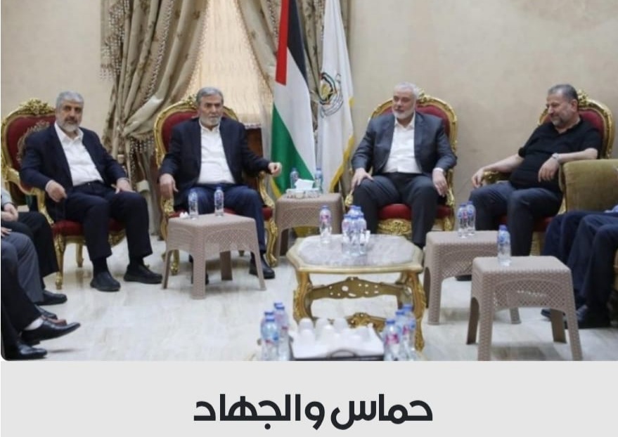 إسماعيل هنية يلتقي الأمين العام لحركة الجهاد زياد النخالة في القاهرة