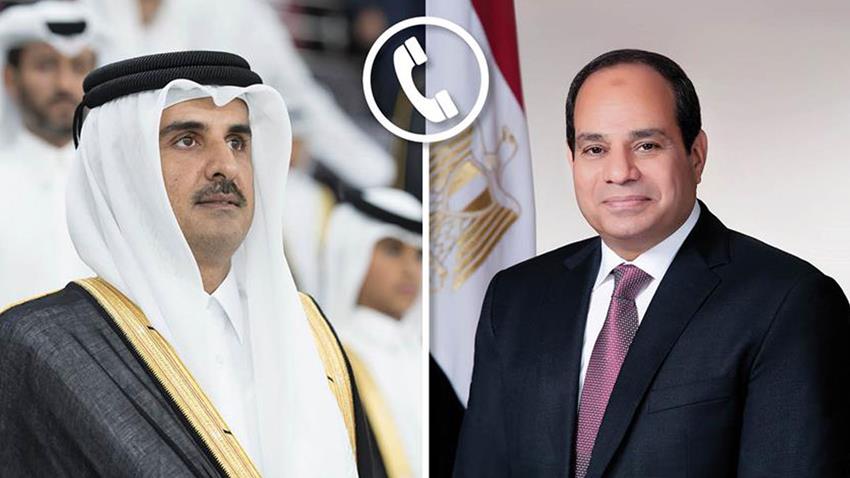 السيسي وأمير قطر يتفقان على إطلاق مبادرة مشتركة لدعم وإغاثة الشعب السوداني   