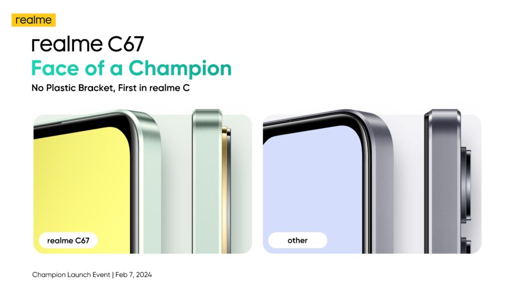 ريلمي تستعد لإطلاق هاتفها الجديدC67 يوم 7 فبراير بأداء قوي مع معالج Snapdragon 685m