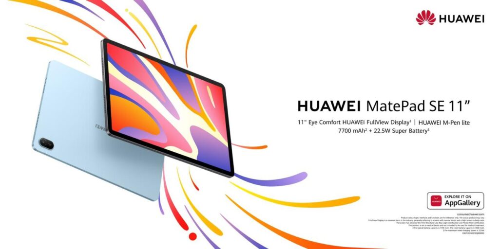 Huawei a package of offers for back to school and the MatePad SE 11 series