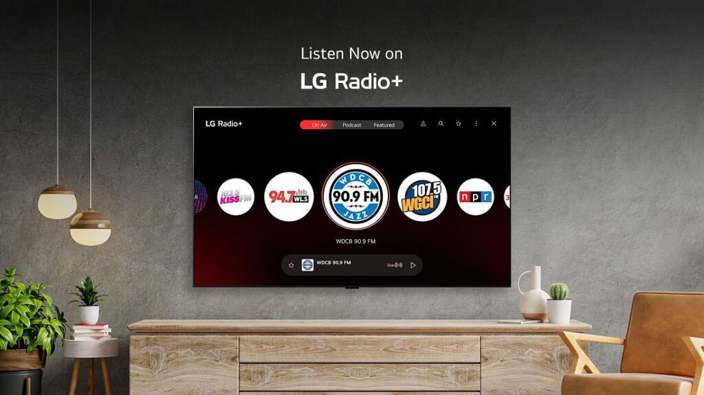 إل جى تطلق LG Radio+خدمة بث صوتي مجانية مع تجربة مستخدم سهلة وديناميكية