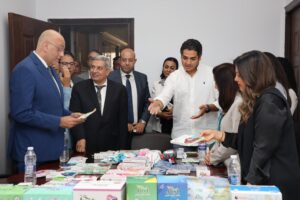 رئيس تنمية المشروعات والممثل المقيم لـبرنامج الأمم المتحدة الانمائي يتفقدان مشروعات صناعية وإنتاجية لعملاء الجهاز